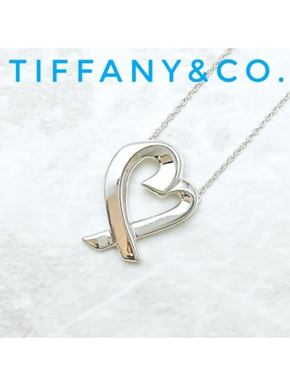 Tiffany & Co Loving Heart Silver Necklace 47